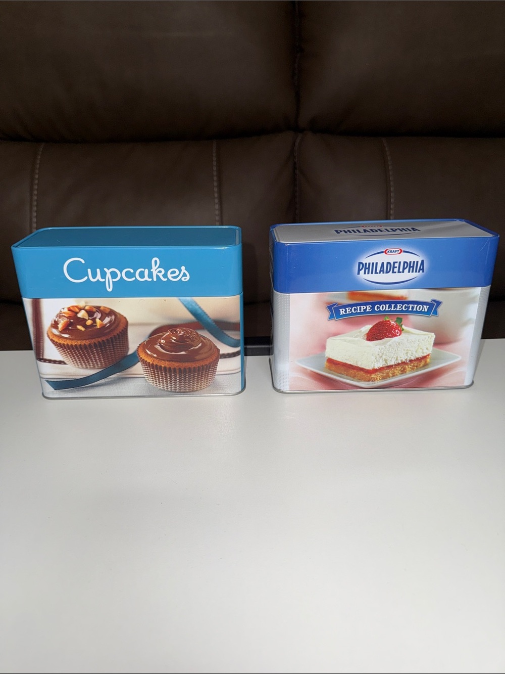Vintage Kraft Philadelphia Recipe Collection and Cupcakes Recipe Tins Set